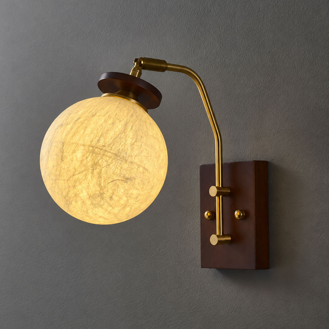 Silas Mulberry Silk Wall Sconce