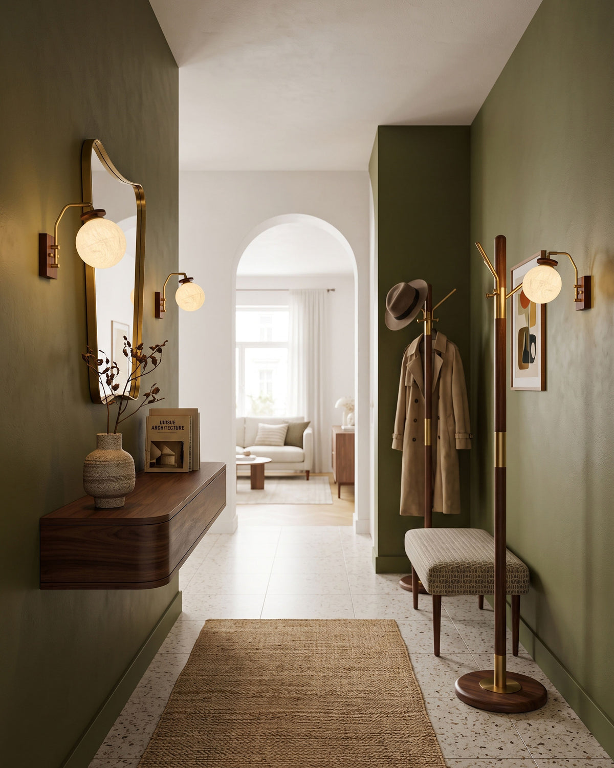 Silas Mulberry Silk Wall Sconce