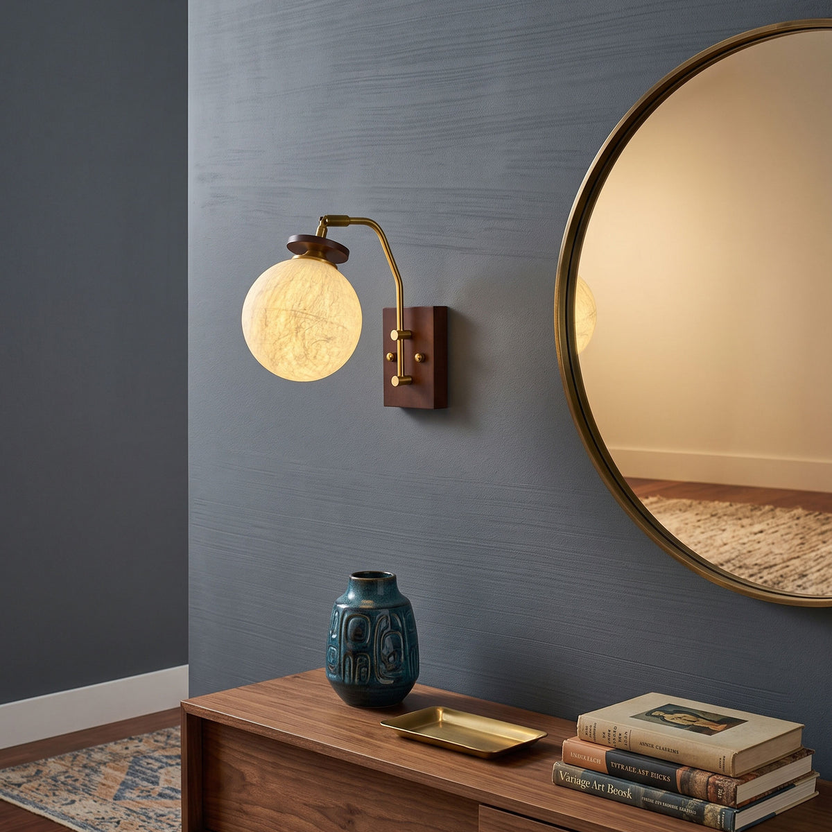 Silas Mulberry Silk Wall Sconce