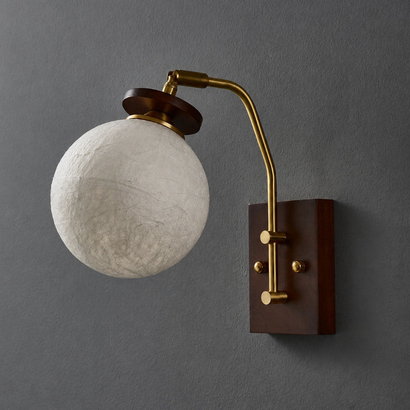 Silas Mulberry Silk Wall Sconce