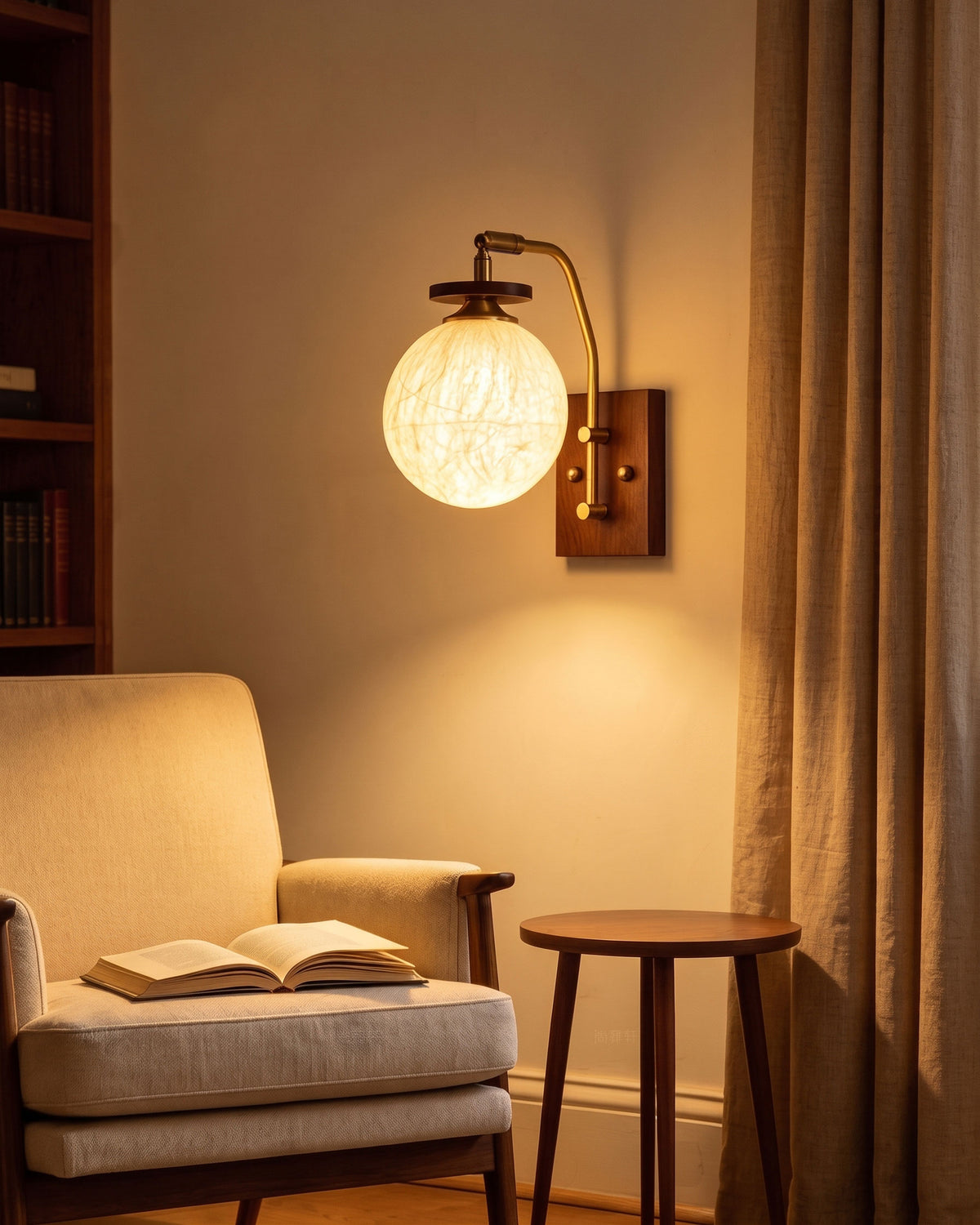 Silas Mulberry Silk Wall Sconce