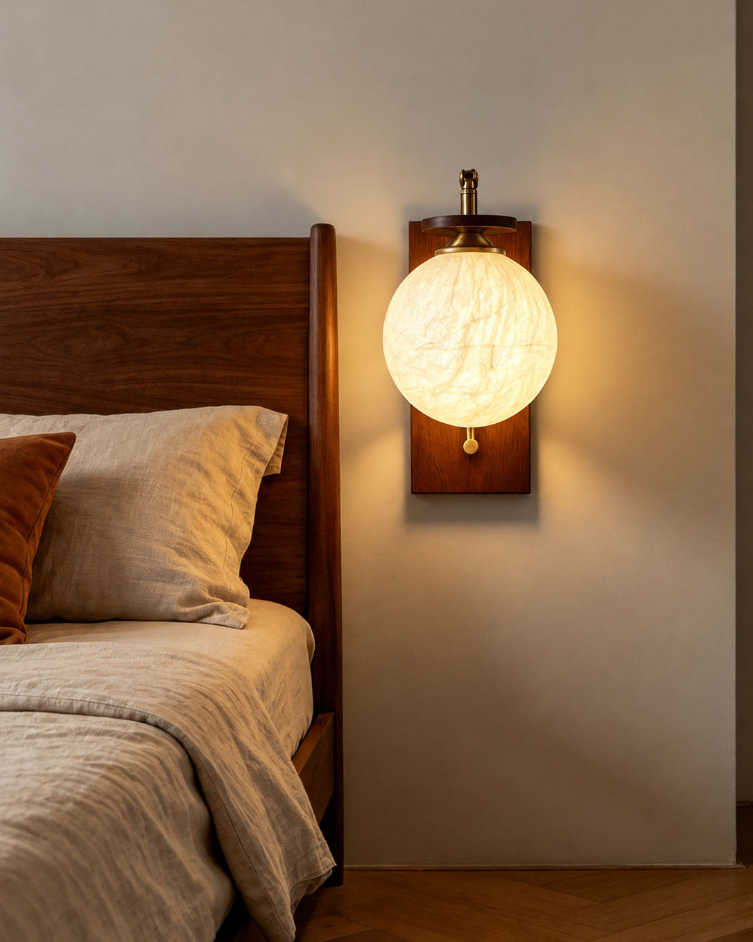 Silas Mulberry Silk Wall Sconce