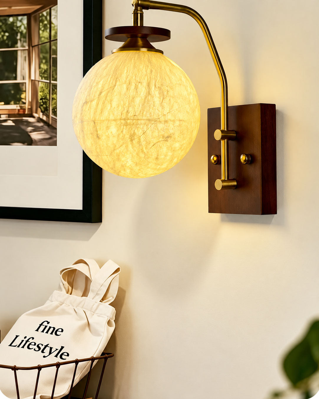 Silas Mulberry Silk Wall Sconce