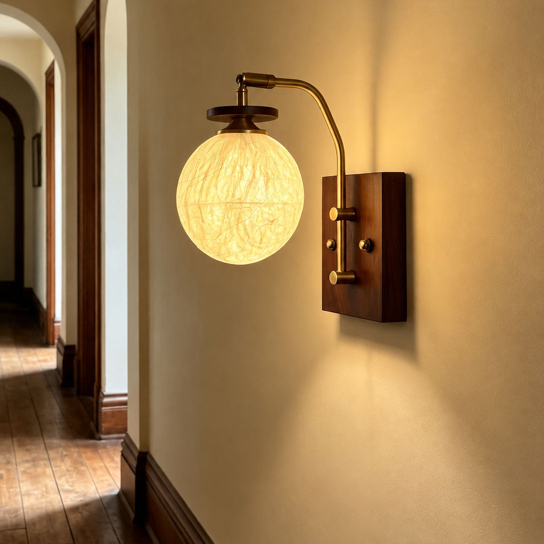 Silas Mulberry Silk Wall Sconce