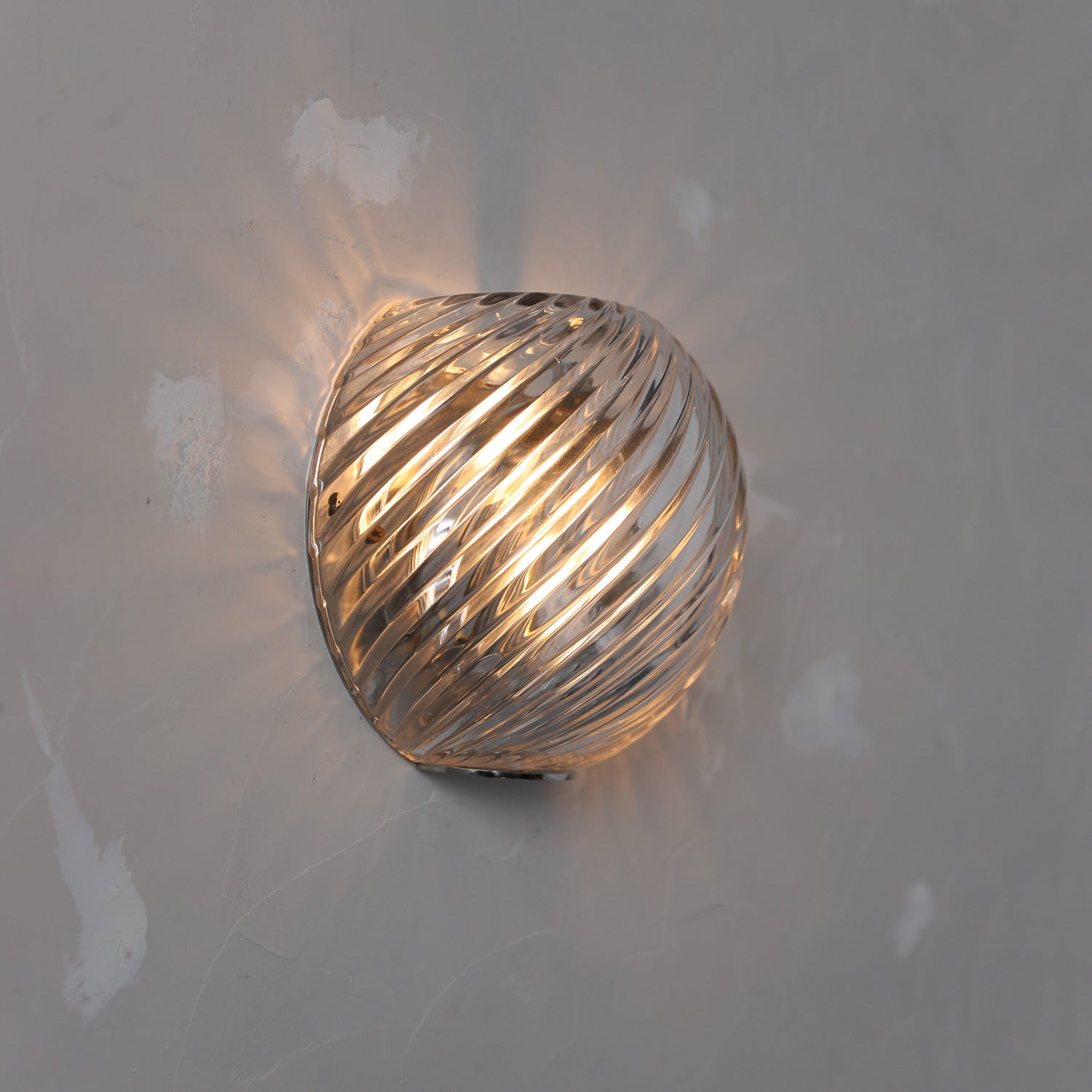 Silas Ribbed Glass Wall Sconce