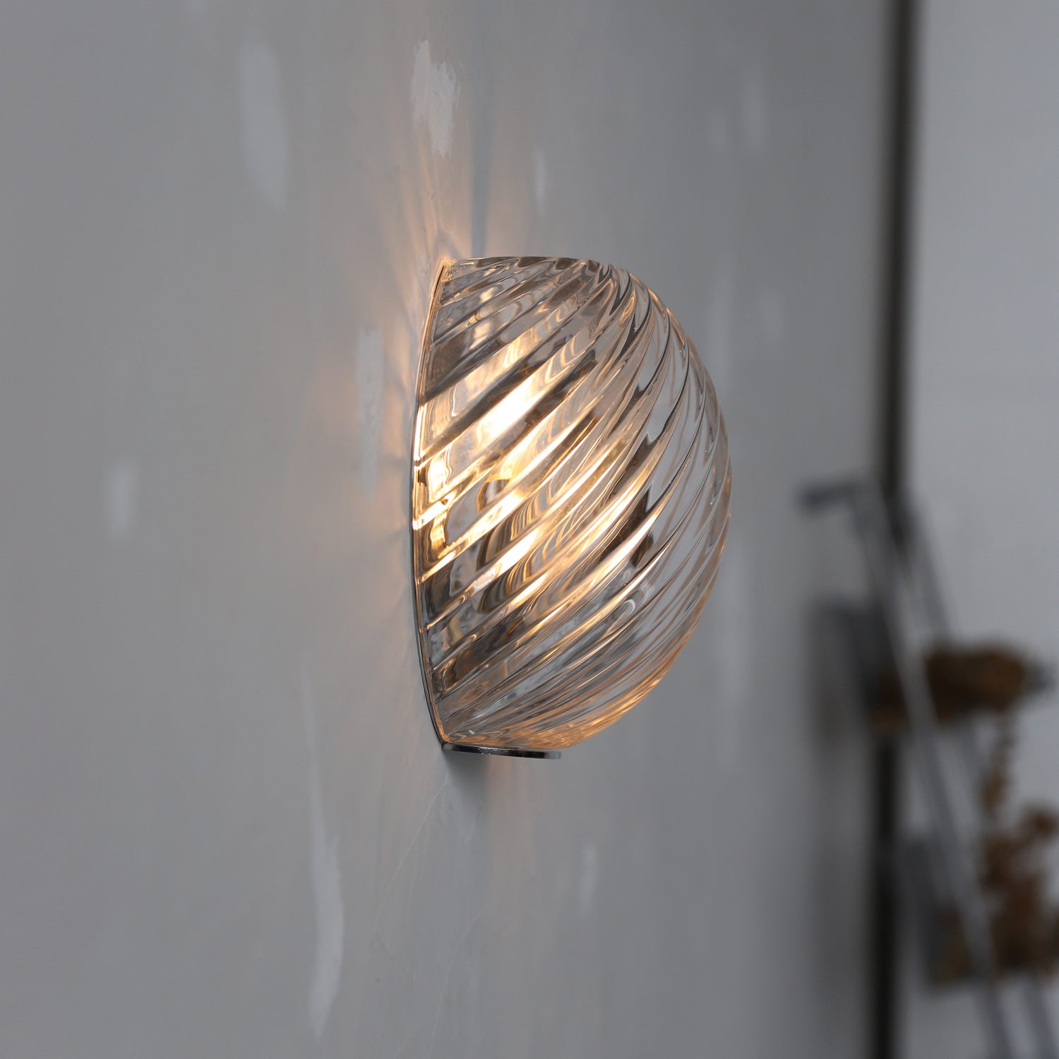 Silas Ribbed Glass Wall Sconce
