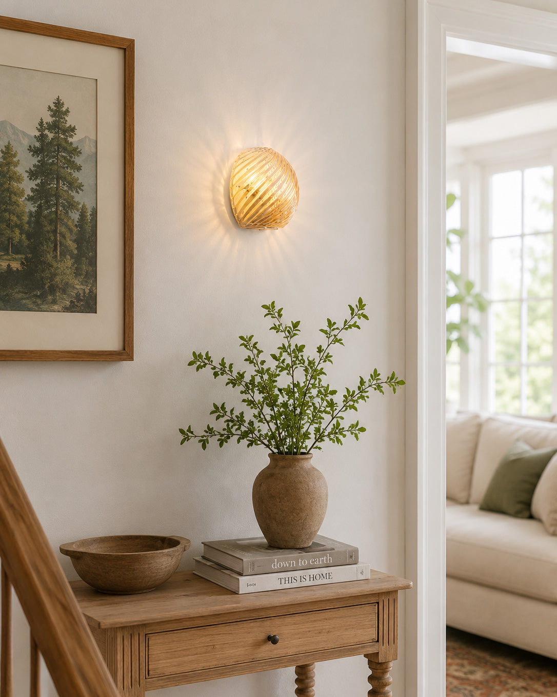Silas Ribbed Glass Wall Sconce