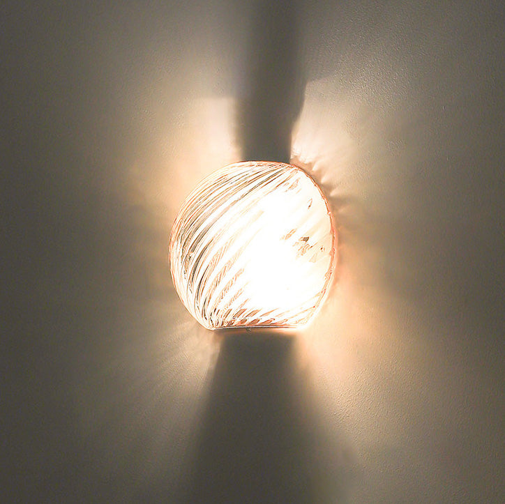 Silas Ribbed Glass Wall Sconce
