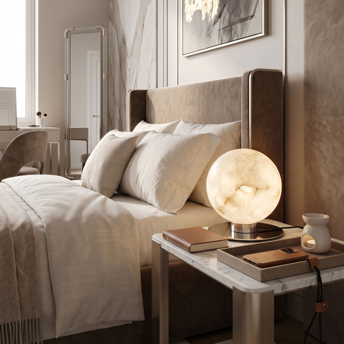 Sloane Alabaster Table Lamp