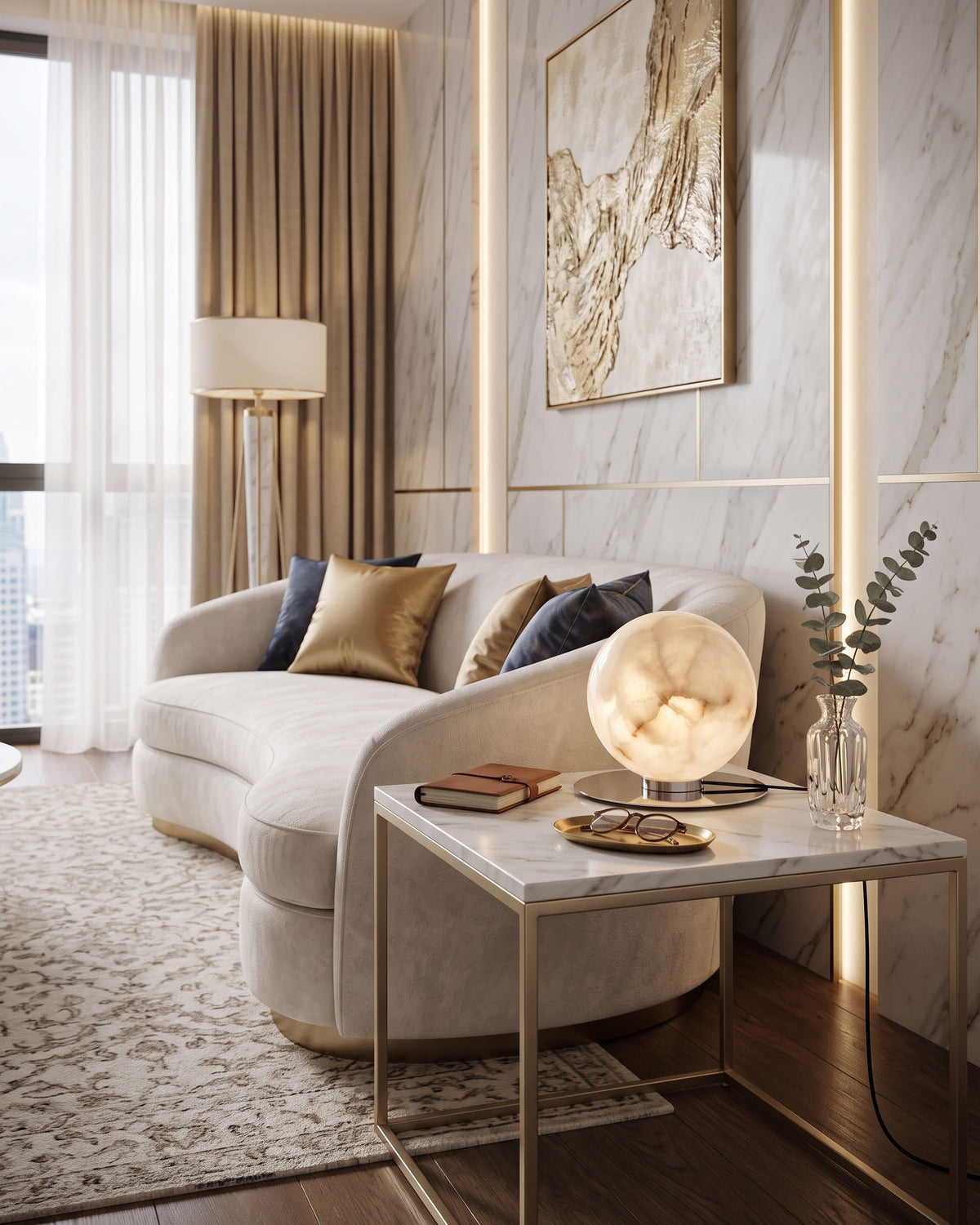 Sloane Alabaster Table Lamp