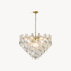 Sumner Tiered Ice Glass Chandelier