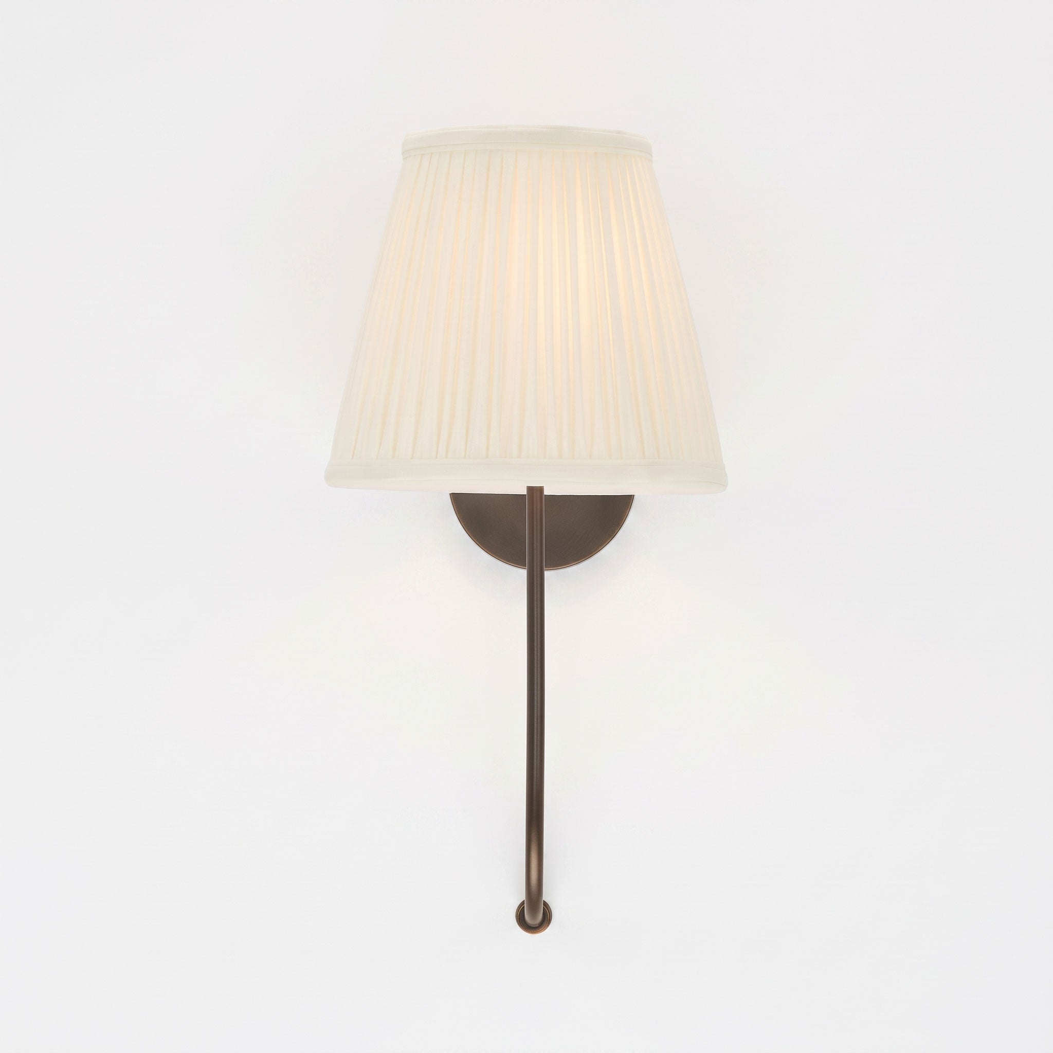 Sybil U-Arm Pleated Wall Sconce
