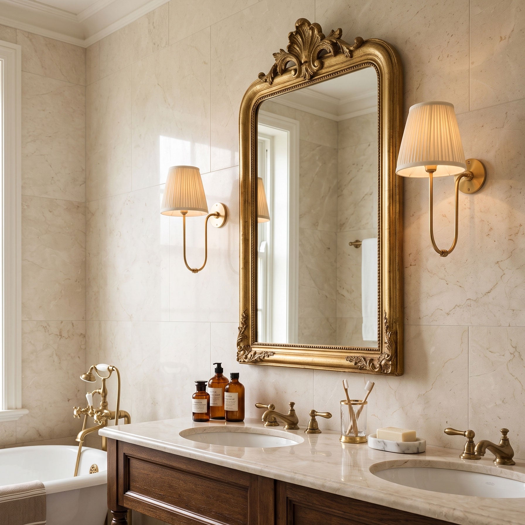 Sybil U-Arm Pleated Wall Sconce