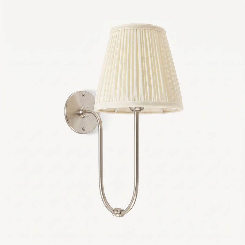 Sybil U-Arm Pleated Wall Sconce