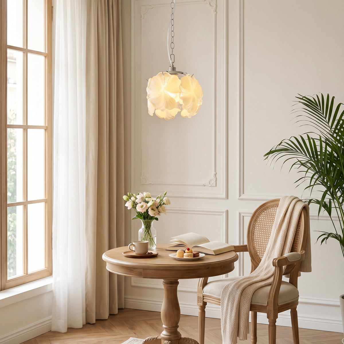 Sybilla Glass Petal Pendant Light