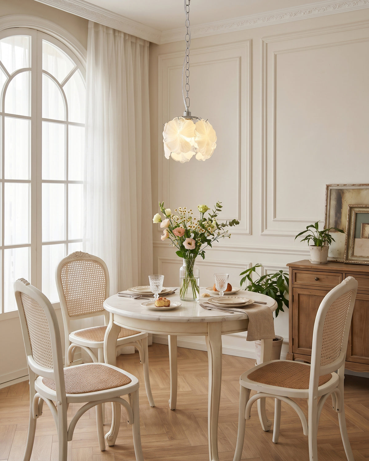 Sybilla Glass Petal Pendant Light