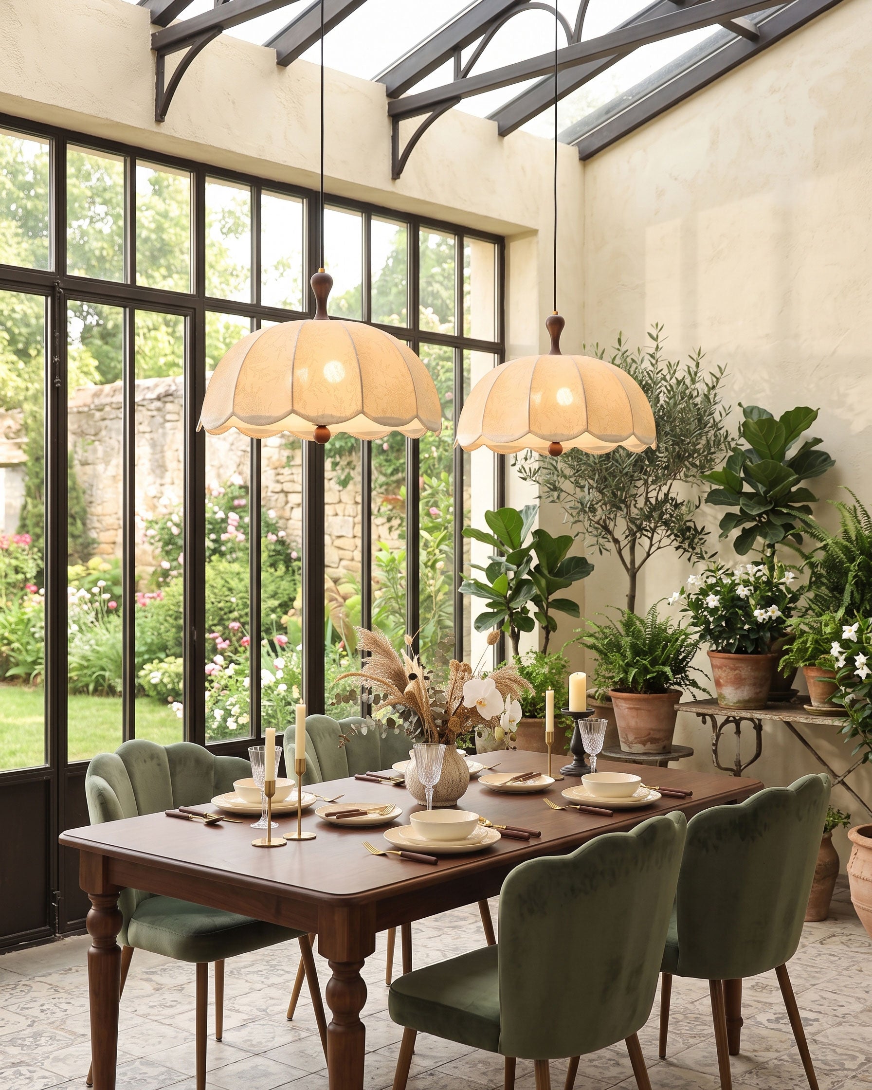 Tallulah Embroidered Pendant Light
