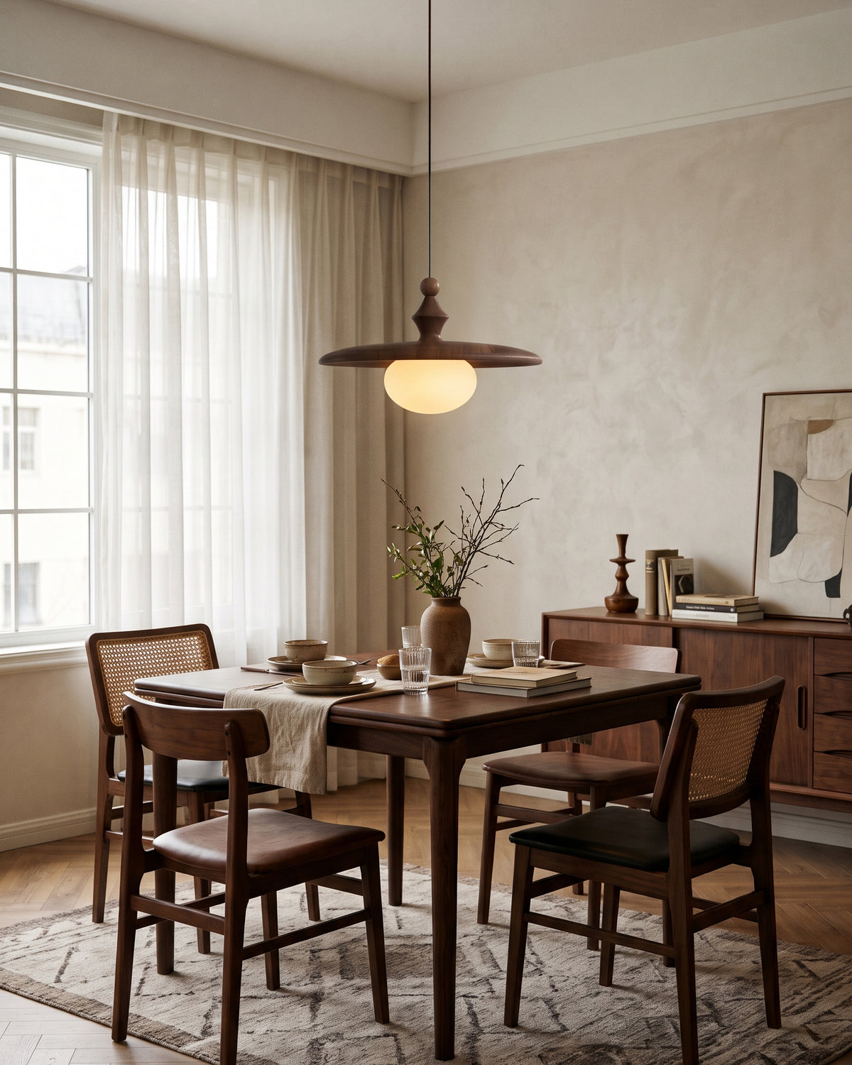 Talmage Ribbed Glass Pendant Light