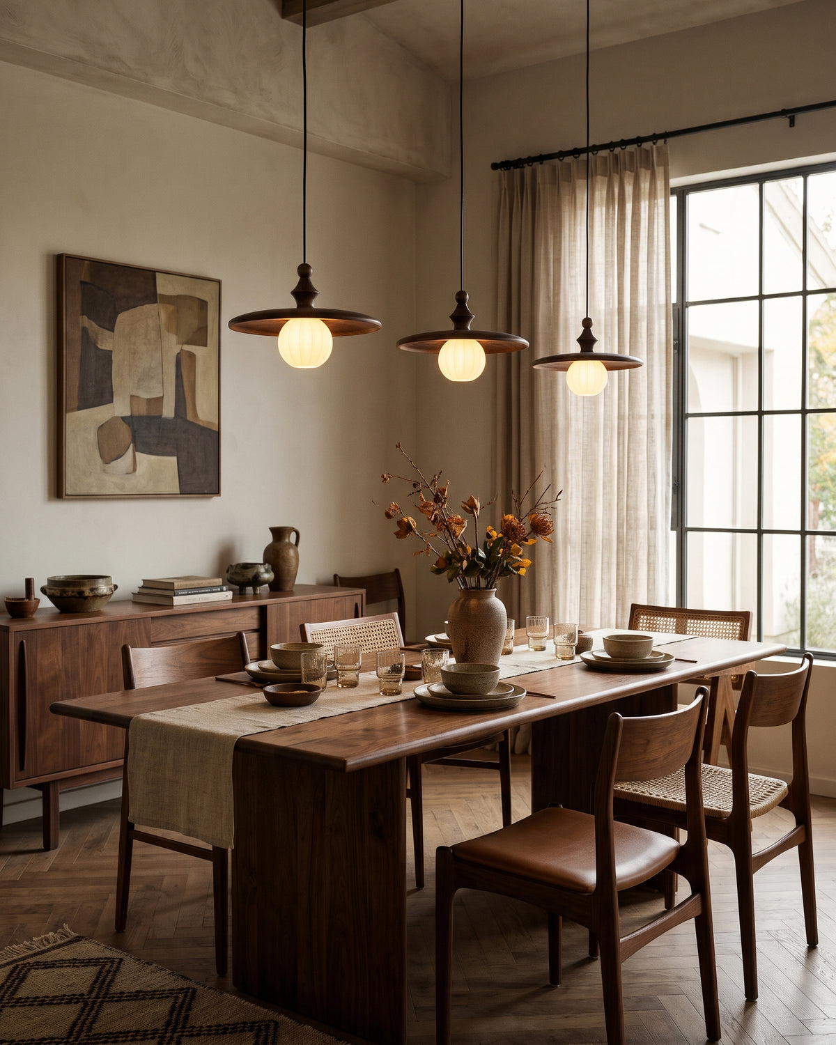 Talmage Ribbed Glass Pendant Light