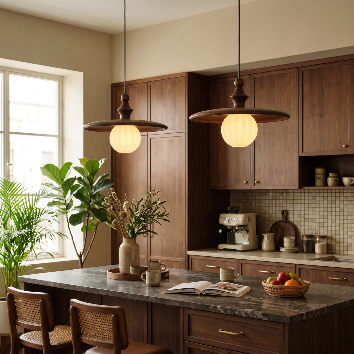 Talmage Ribbed Glass Pendant Light