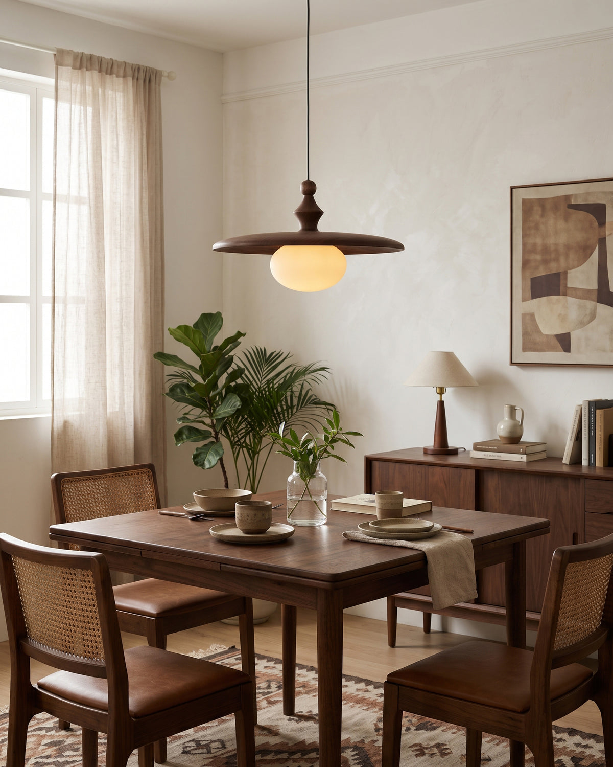Talmage Ribbed Glass Pendant Light