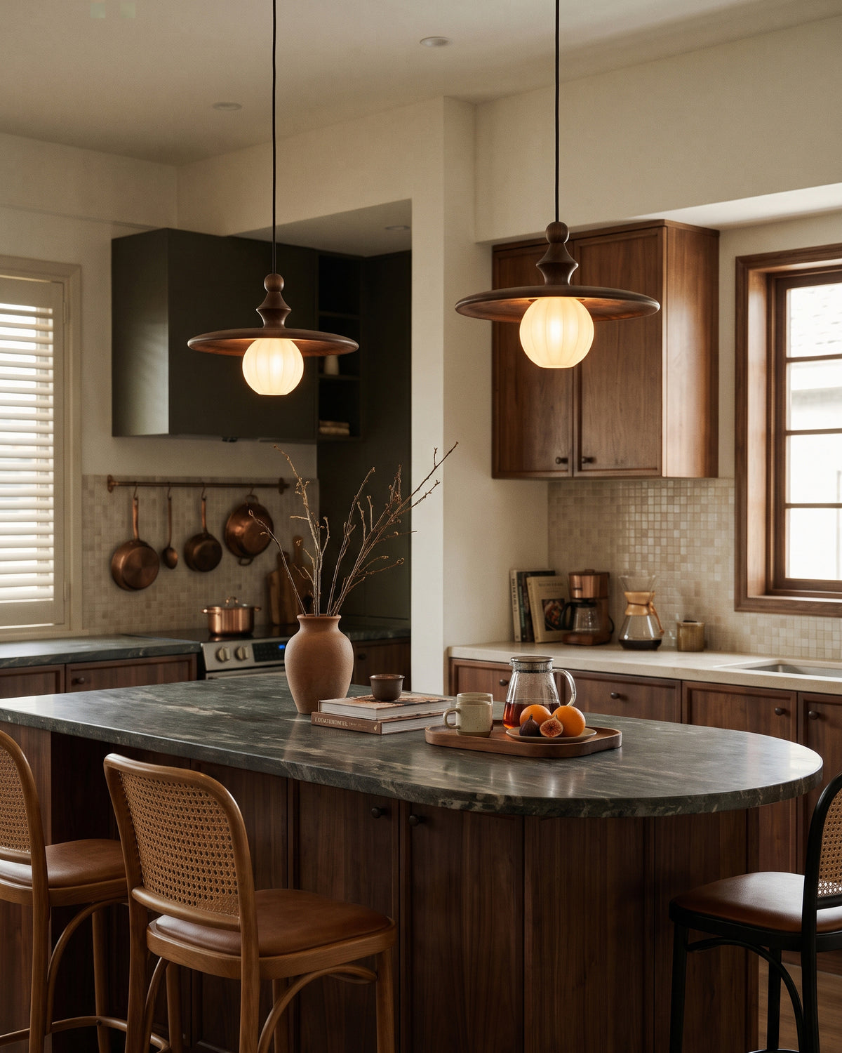 Talmage Ribbed Glass Pendant Light
