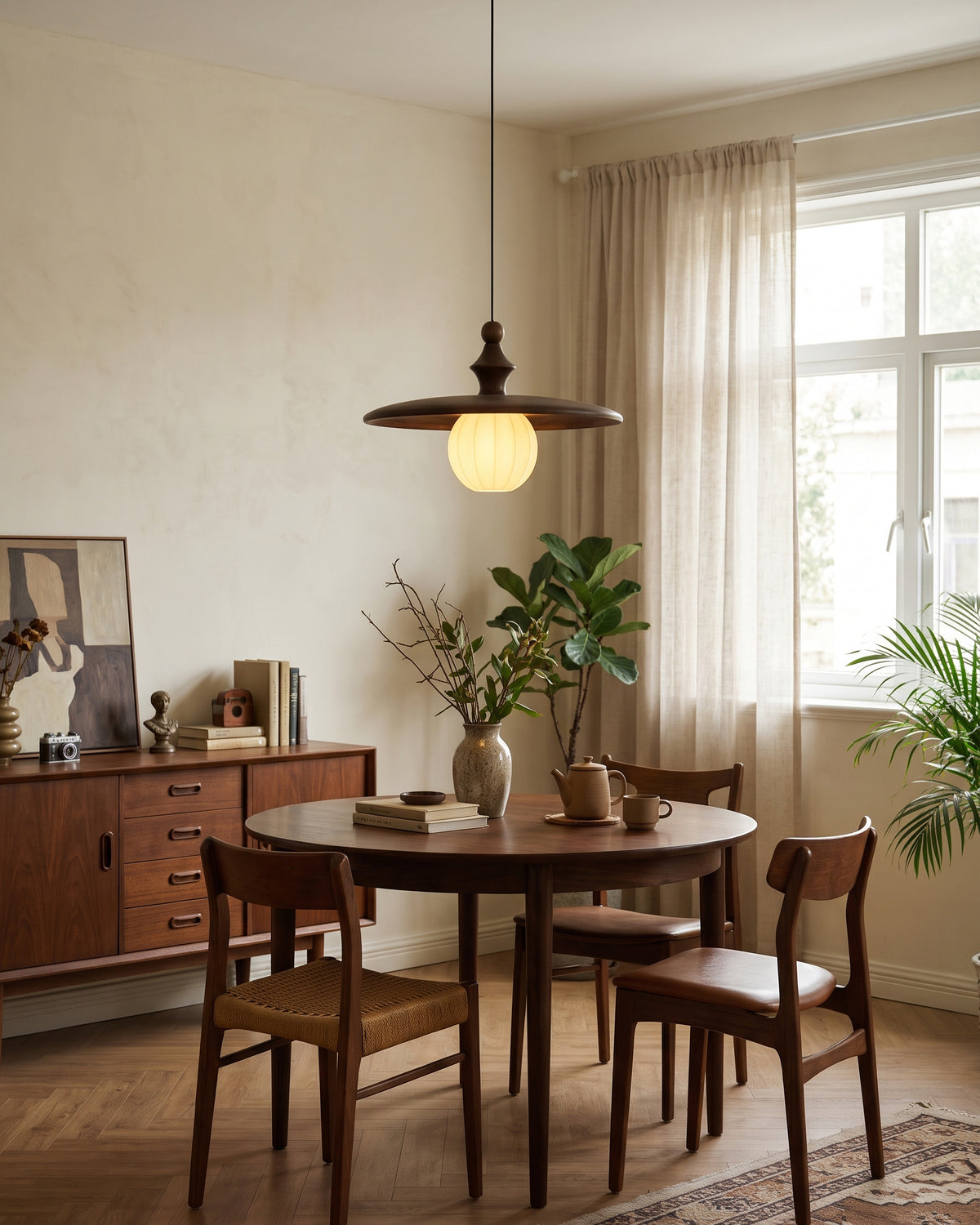 Talmage Ribbed Glass Pendant Light