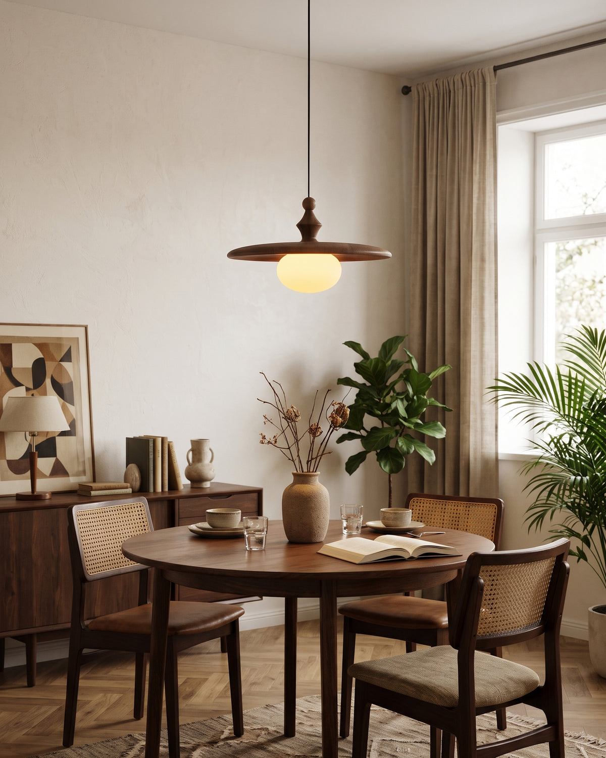 Talmage Ribbed Glass Pendant Light