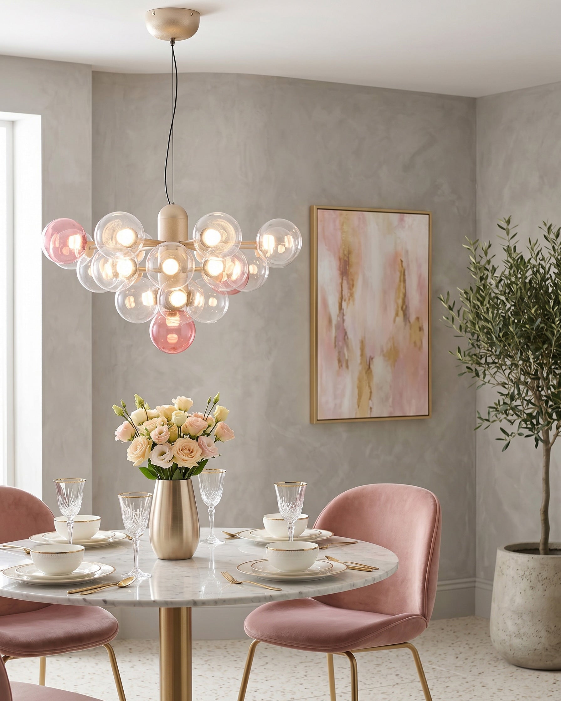 Thalia Prismatic Globe Chandelier