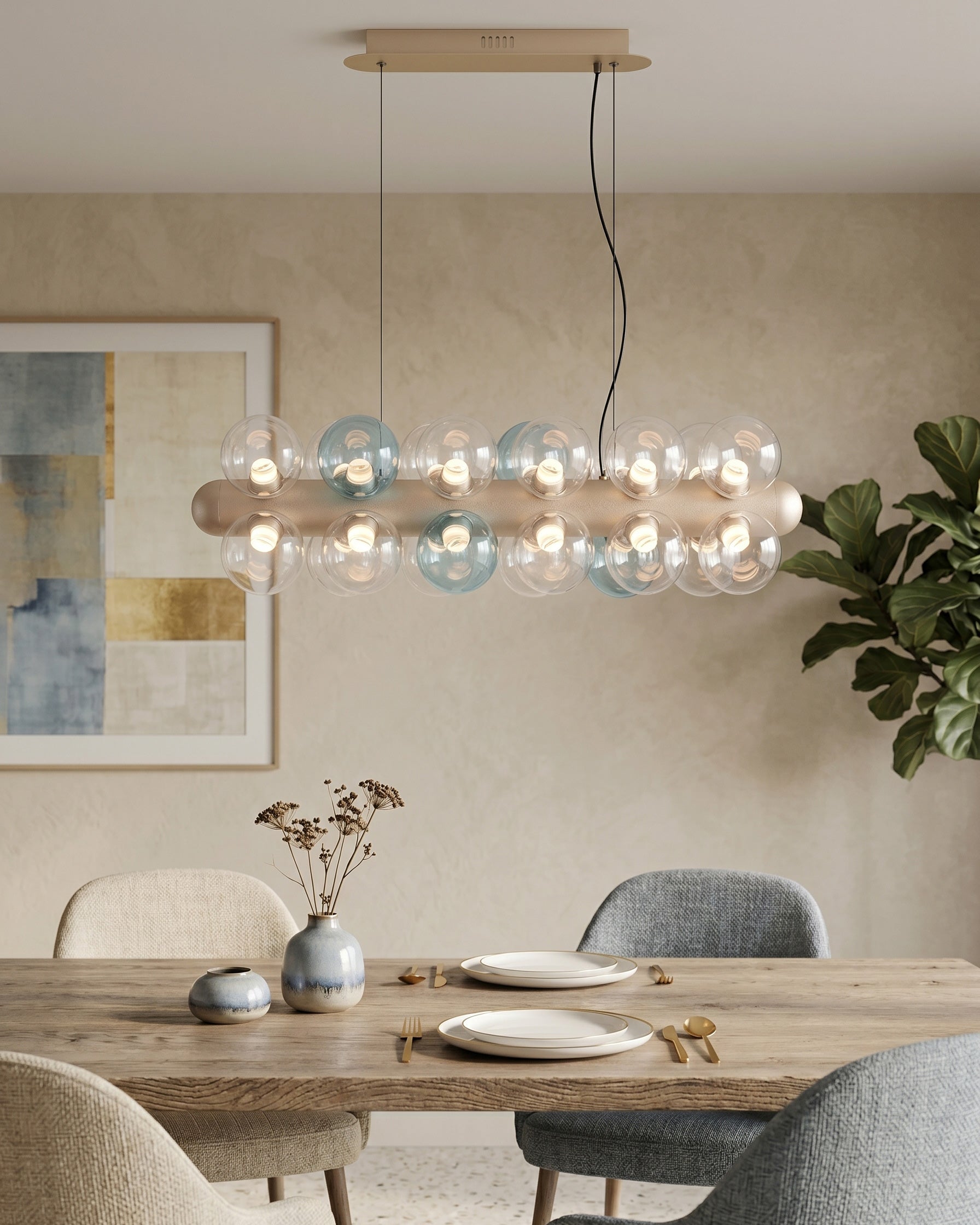 Thalia Prismatic Globe Chandelier