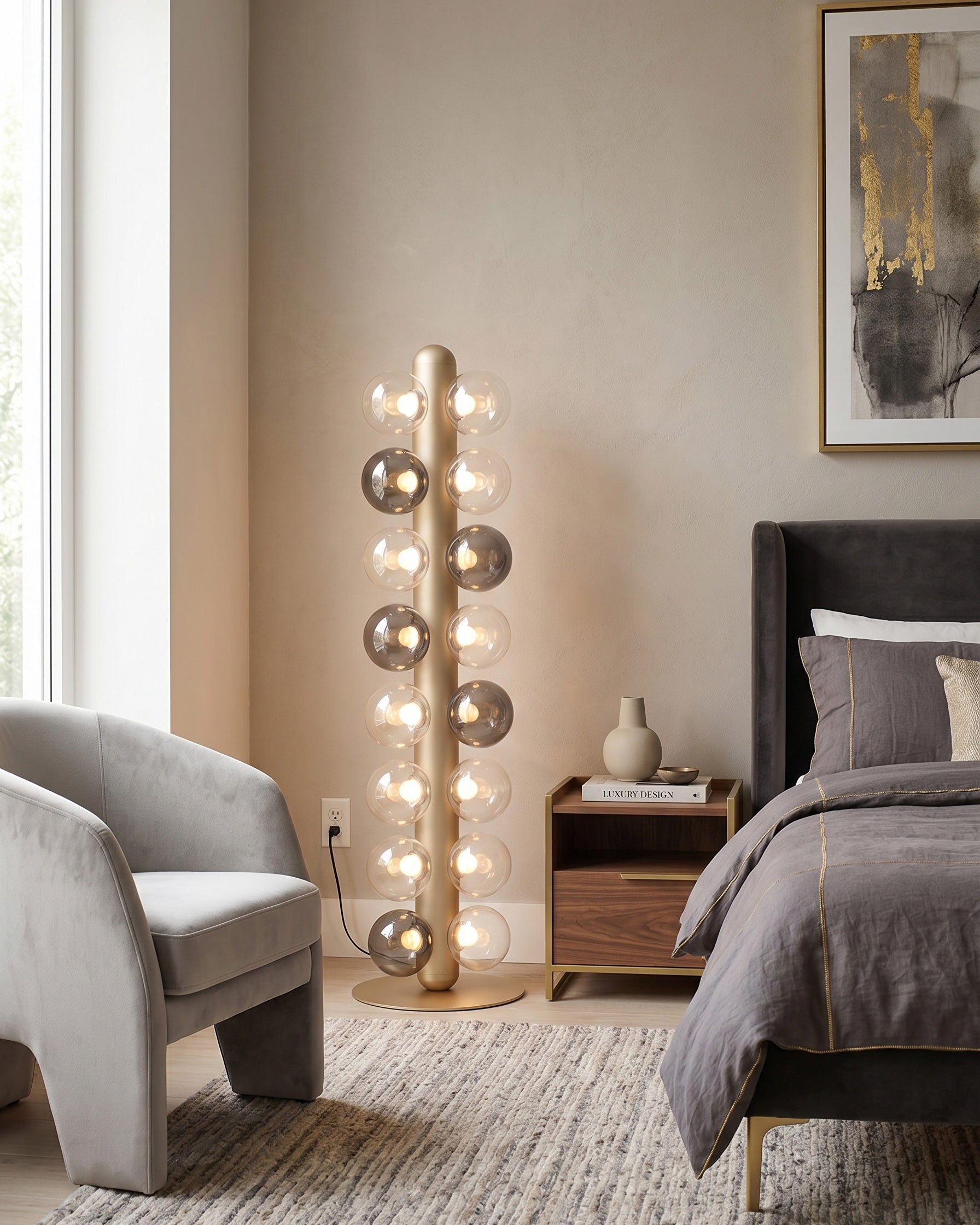 Thalia Prismatic Globe Floor Lamp