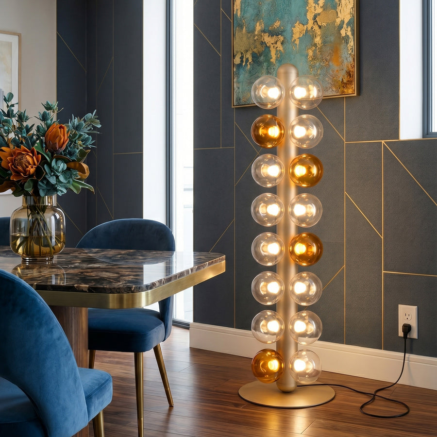 Thalia Prismatic Globe Floor Lamp – detail 5