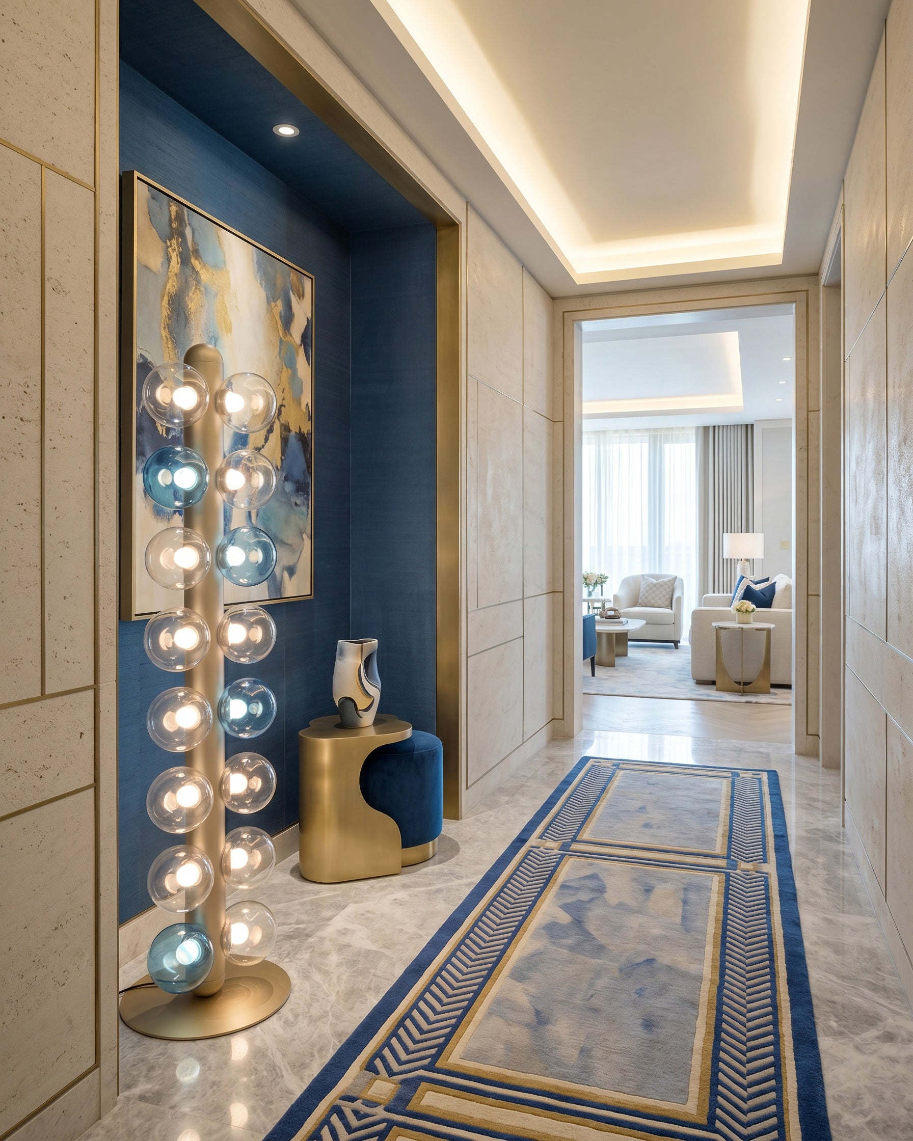 Thalia Prismatic Globe Floor Lamp
