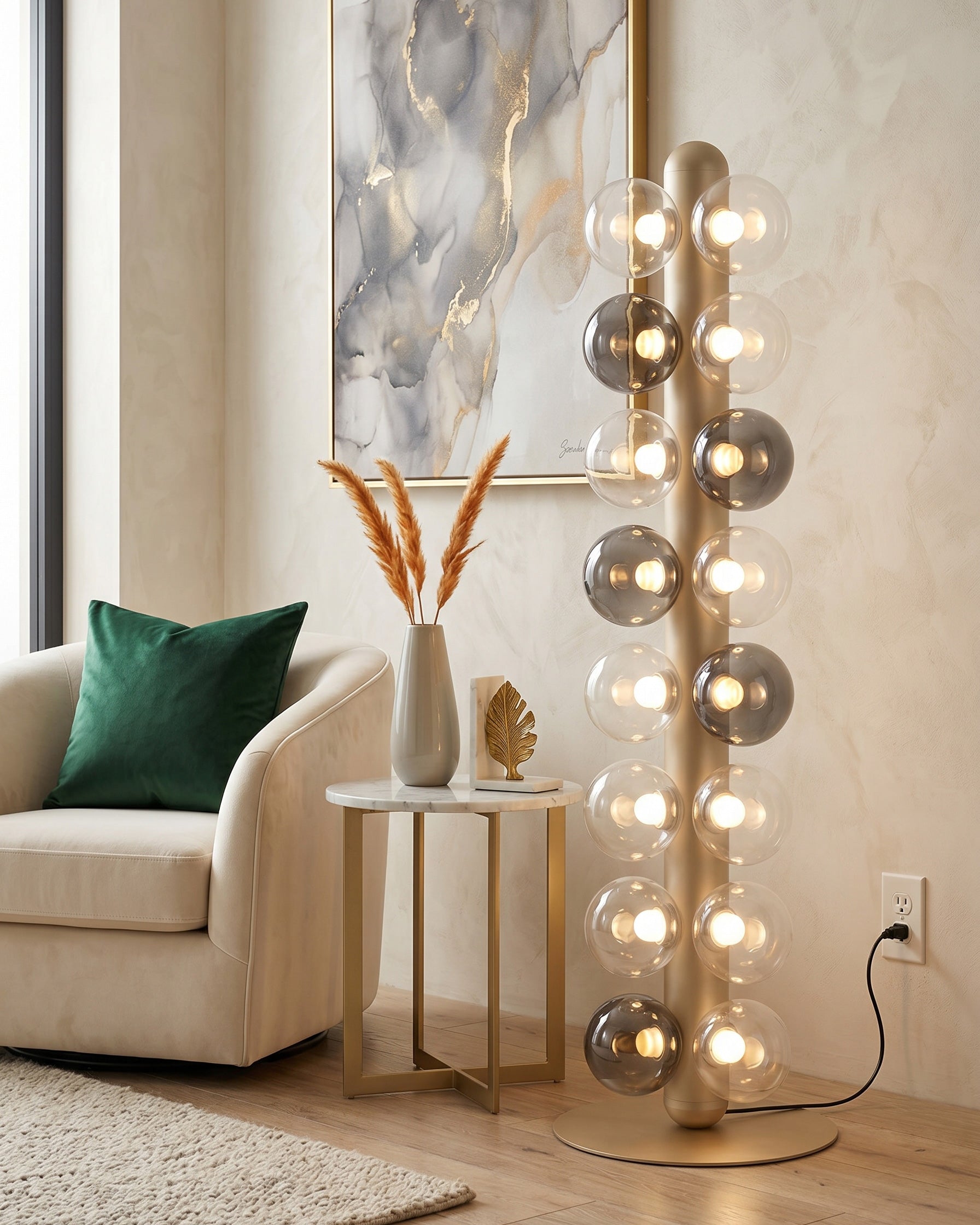 Thalia Prismatic Globe Floor Lamp