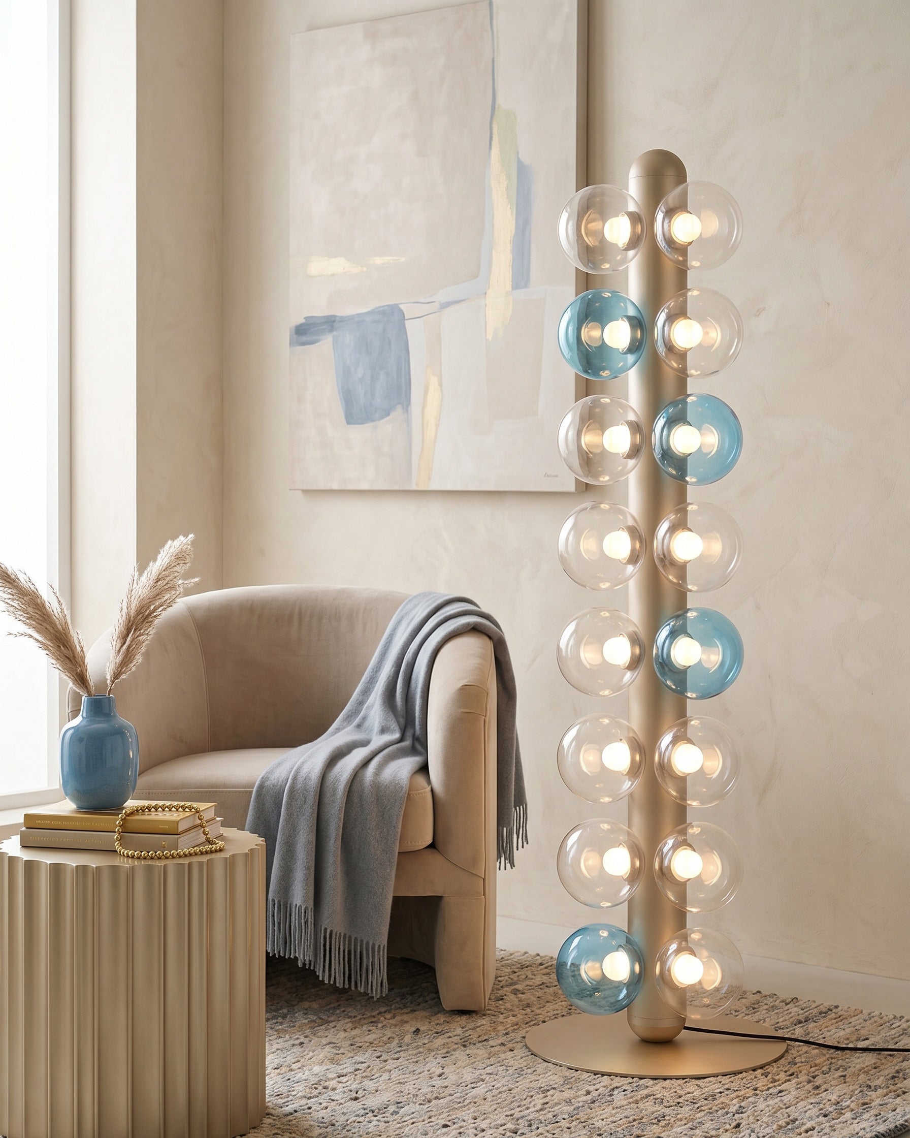 Thalia Prismatic Globe Floor Lamp