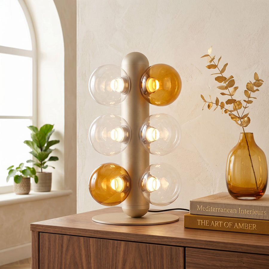 Thalia Prismatic Globe Table Lamp – detail 5