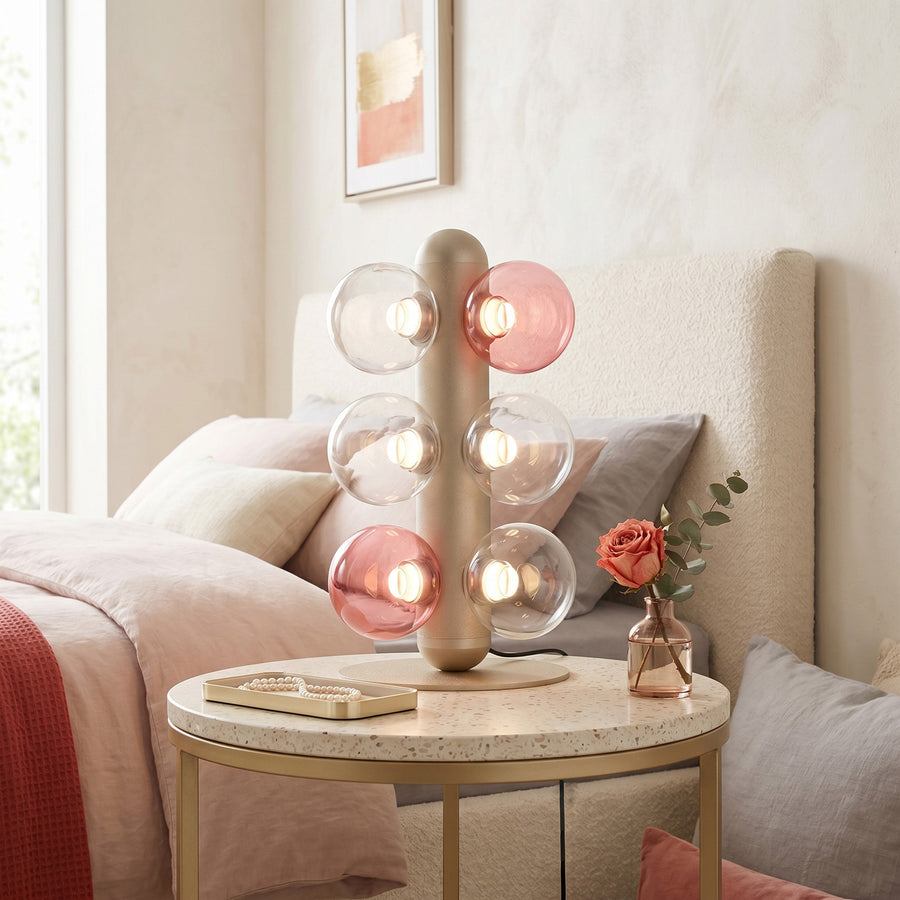 Thalia Prismatic Globe Table Lamp – detail 3