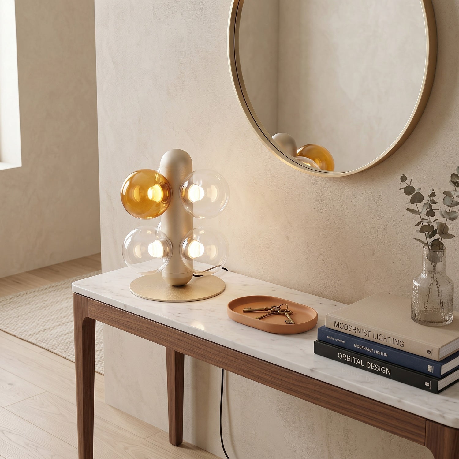 Thalia Prismatic Globe Table Lamp