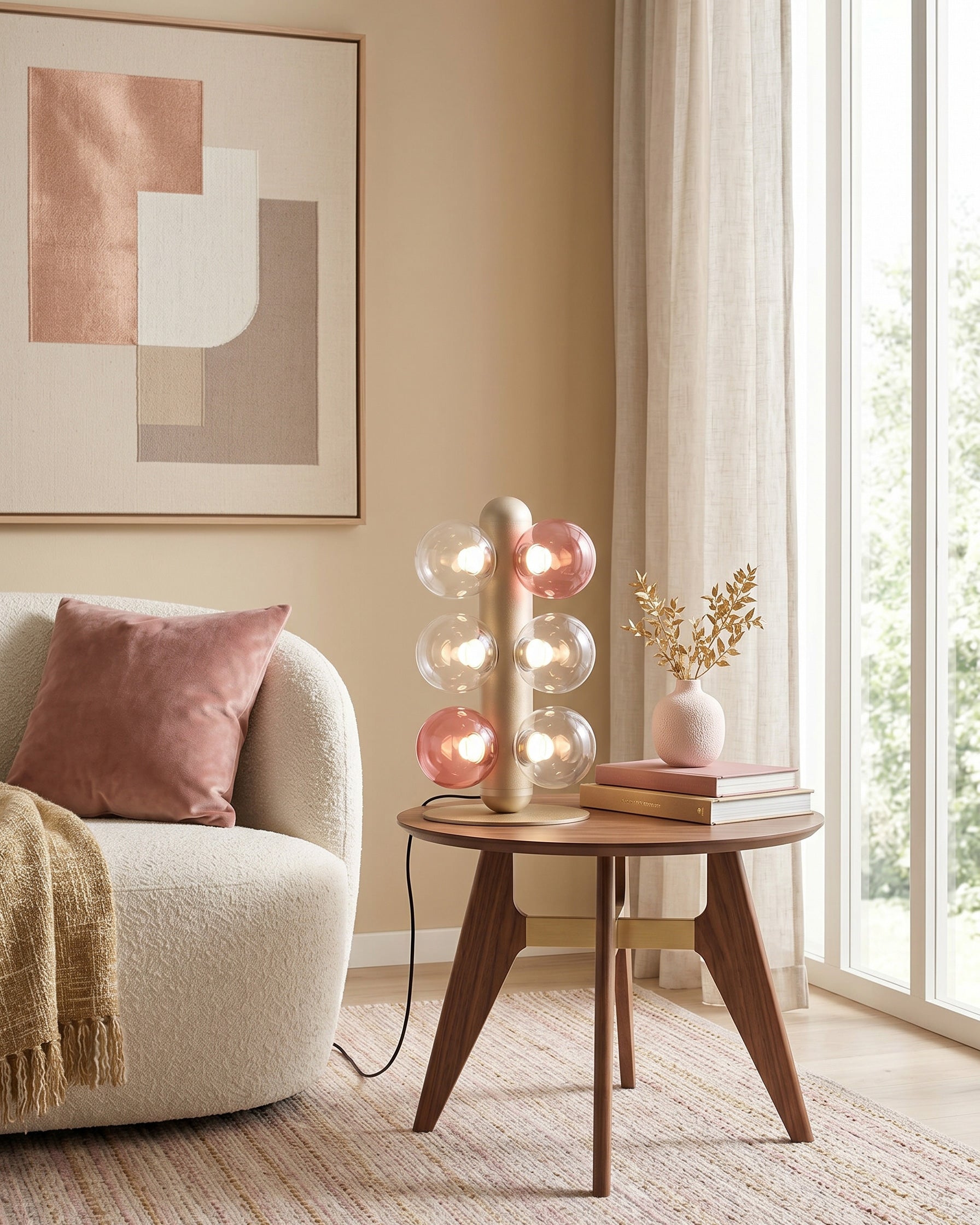 Thalia Prismatic Globe Table Lamp