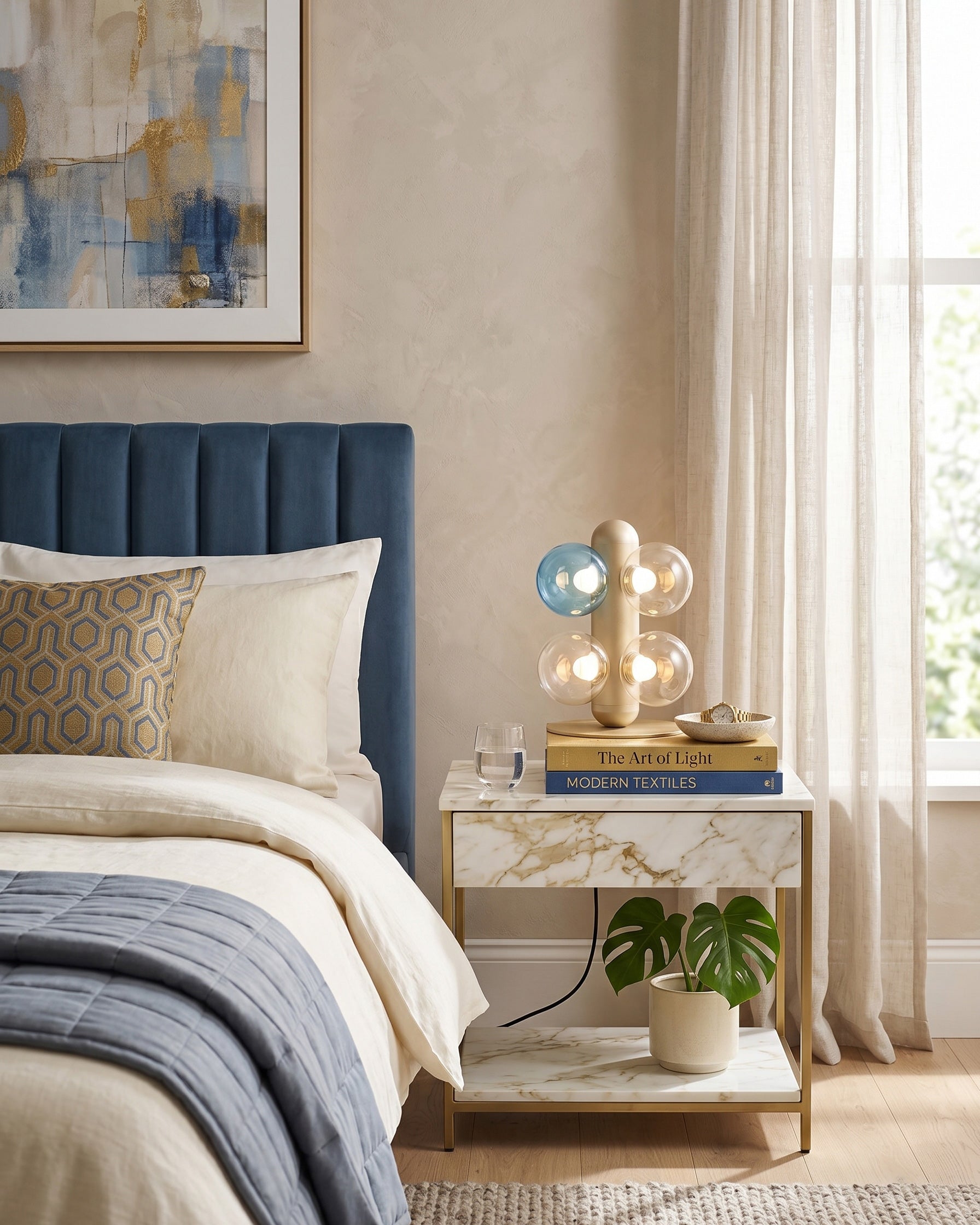 Thalia Prismatic Globe Table Lamp