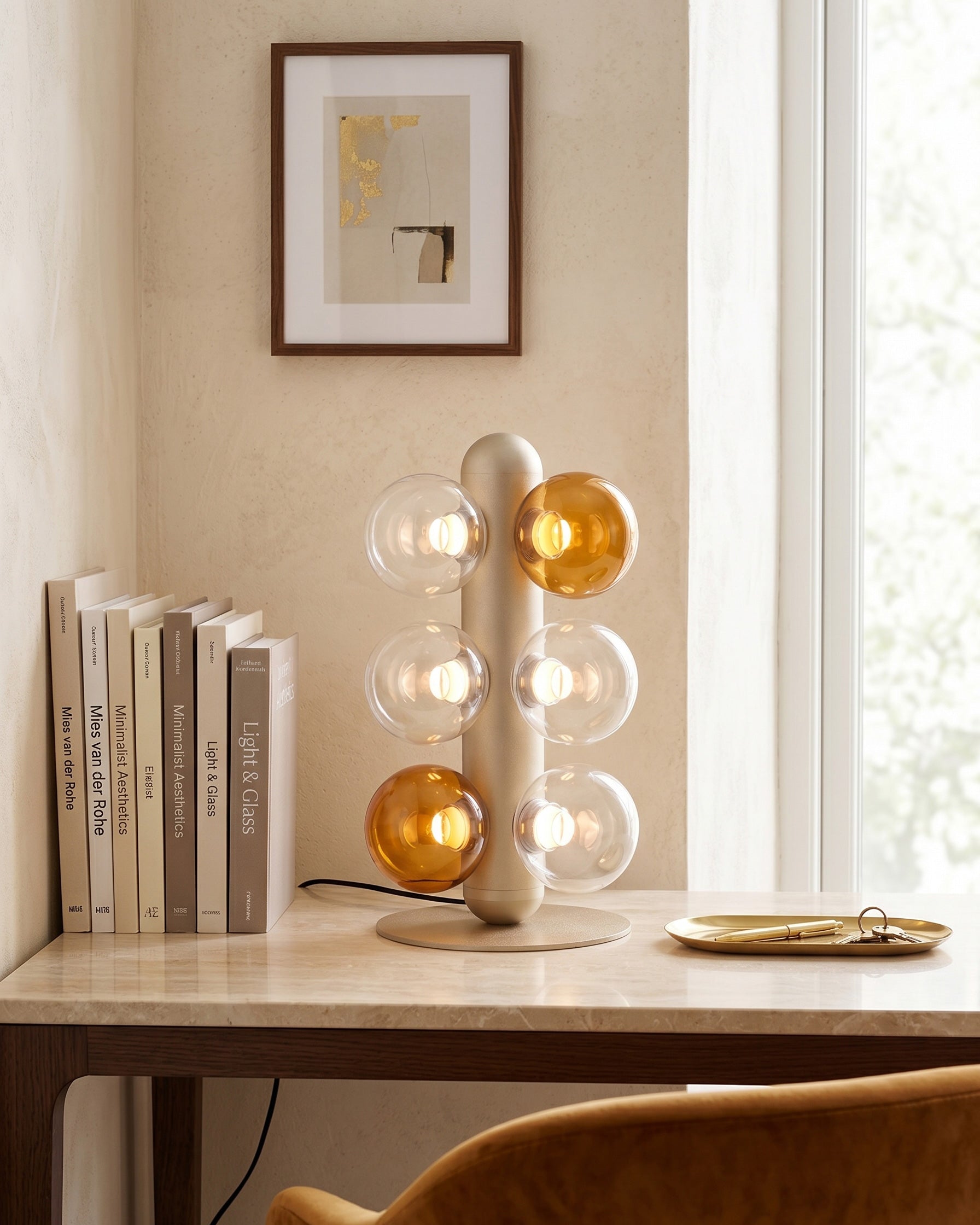 Thalia Prismatic Globe Table Lamp