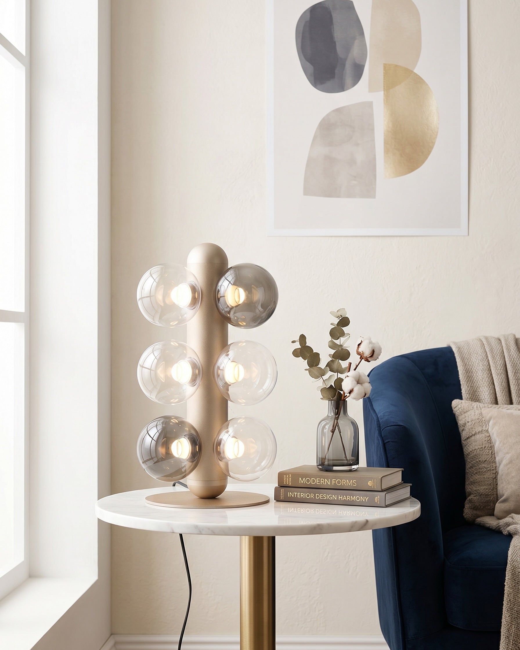 Thalia Prismatic Globe Table Lamp