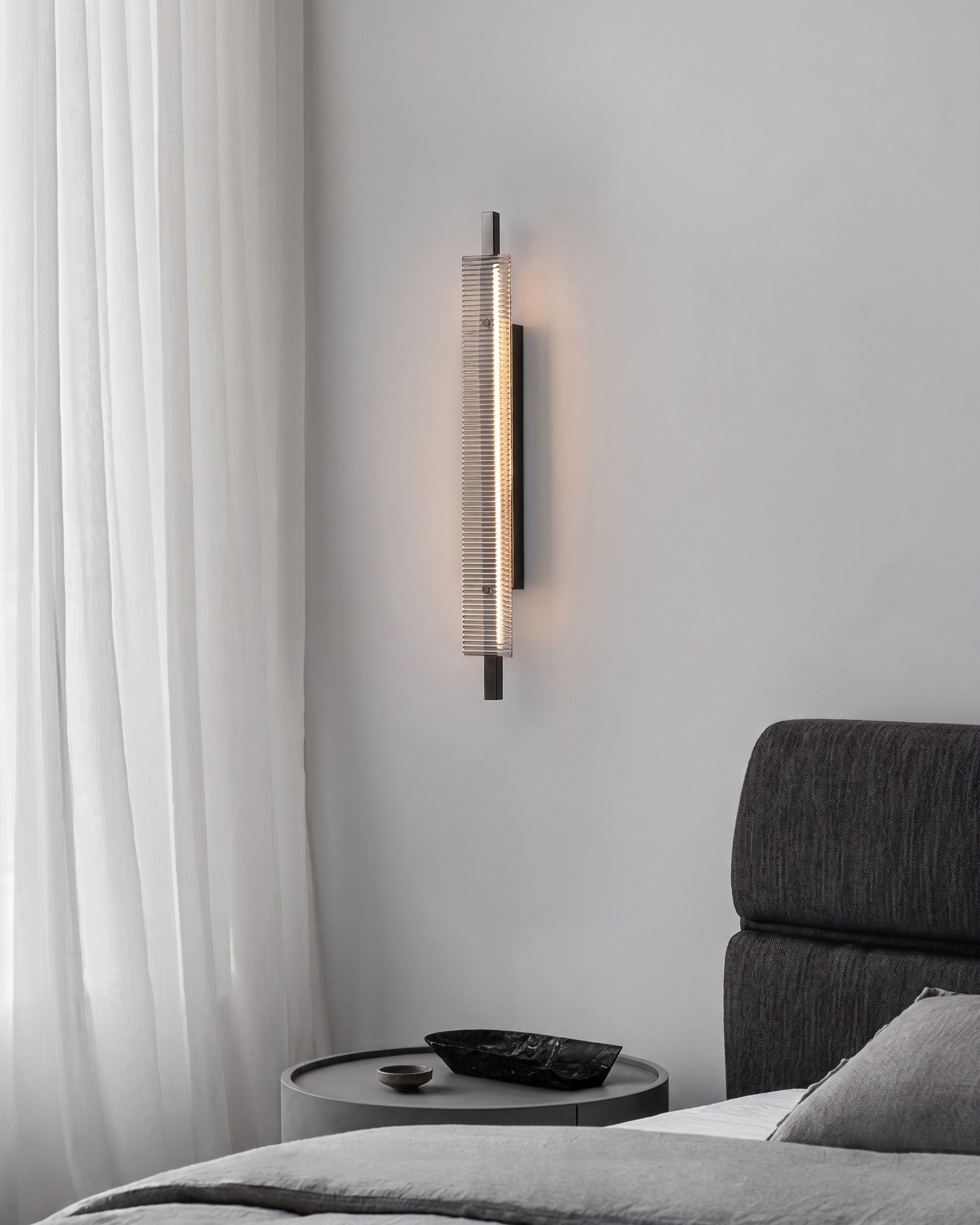 Thao Fluted Glass Wall Sconce