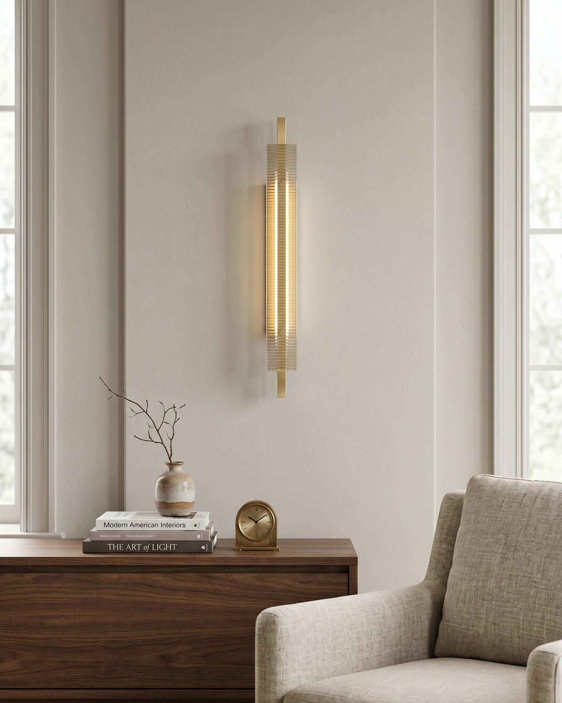 Thao Fluted Glass Wall Sconce