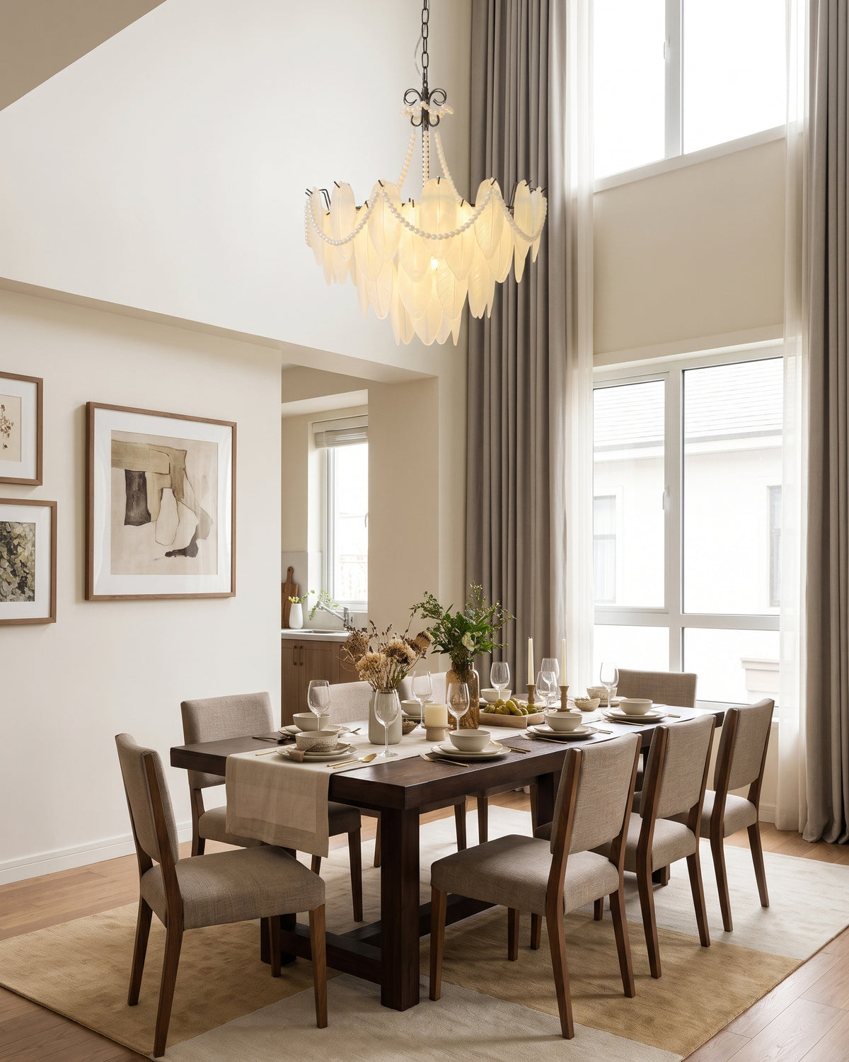 Theodora Beaded Glass Chandelier