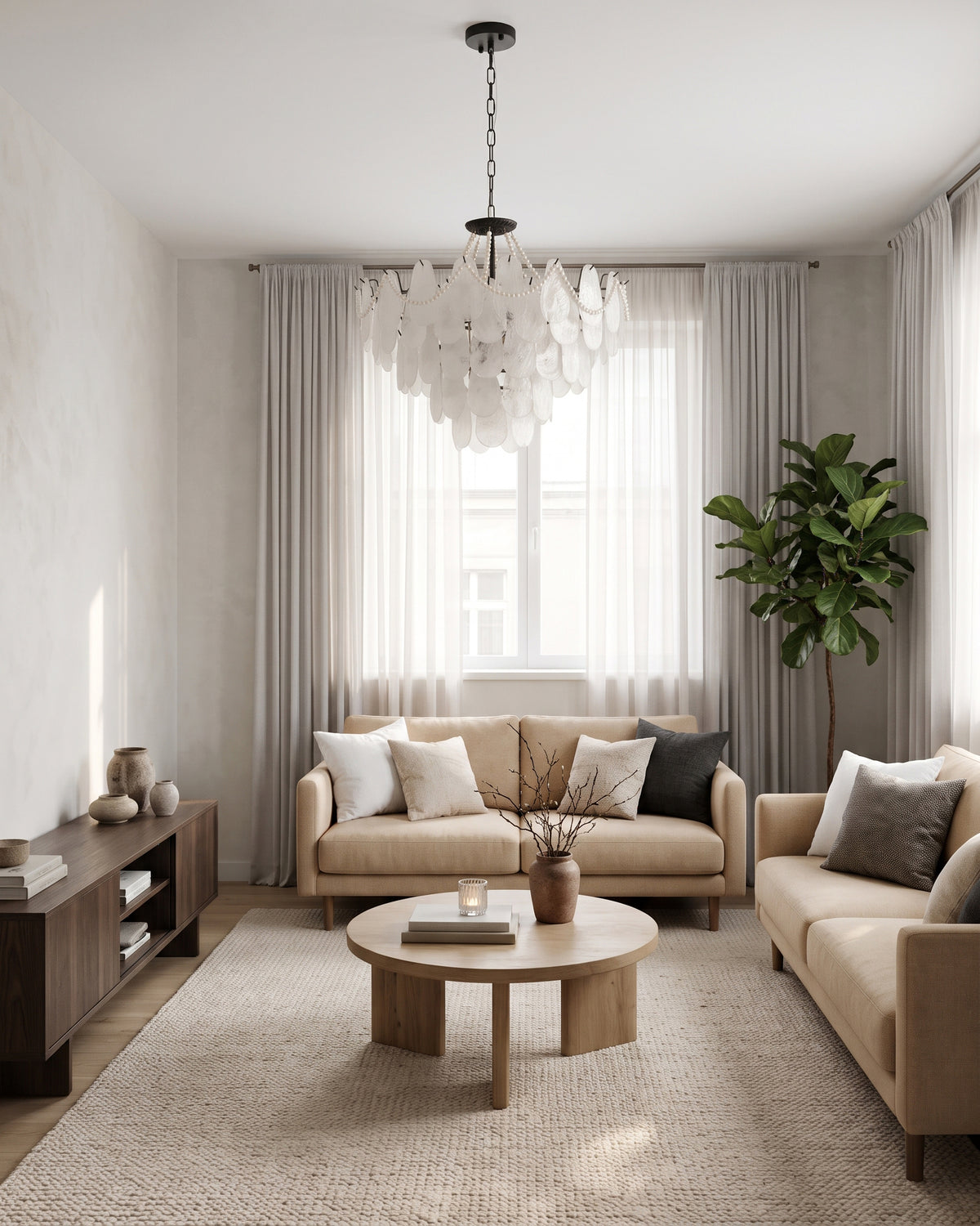 Theodora Beaded Glass Chandelier