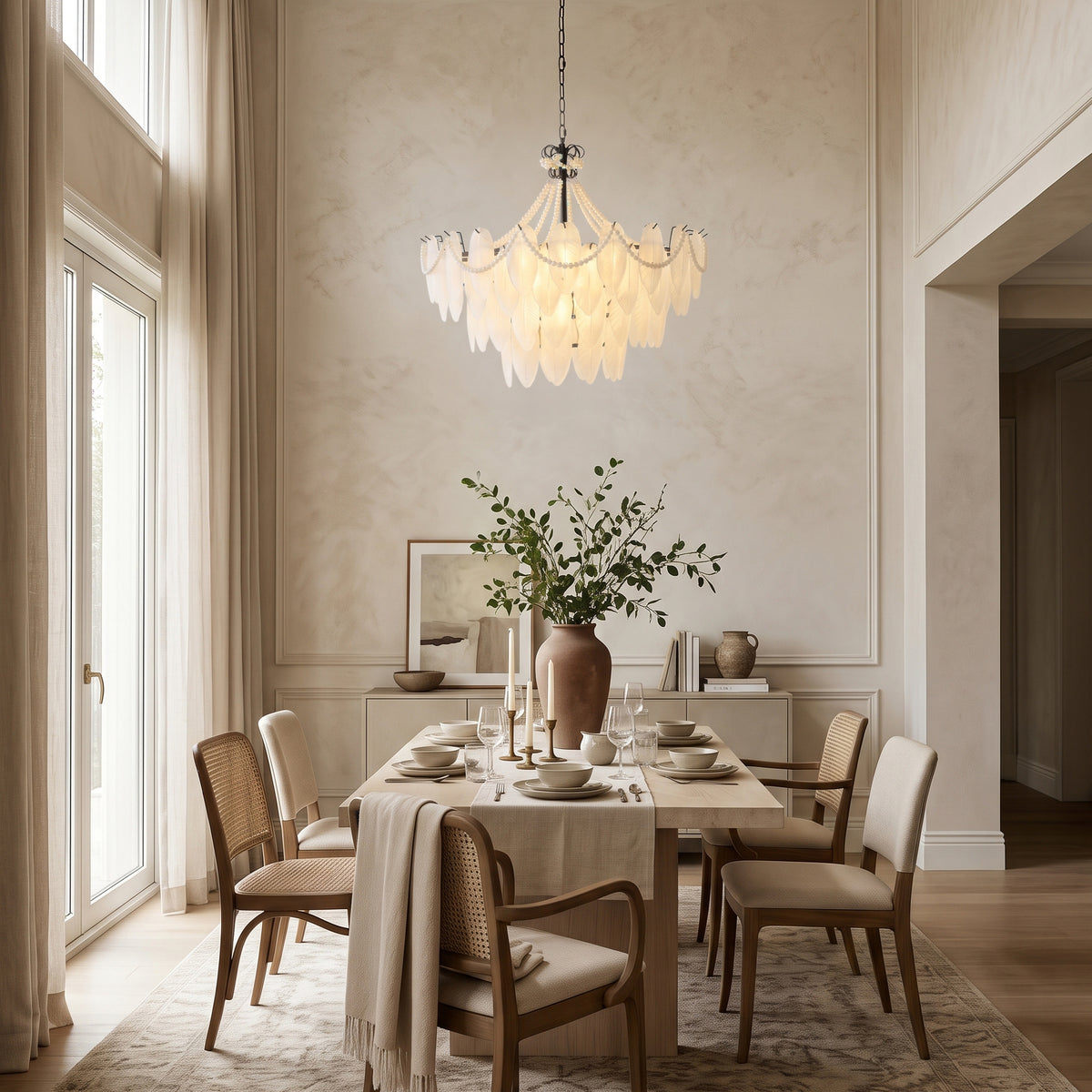 Theodora Beaded Glass Chandelier