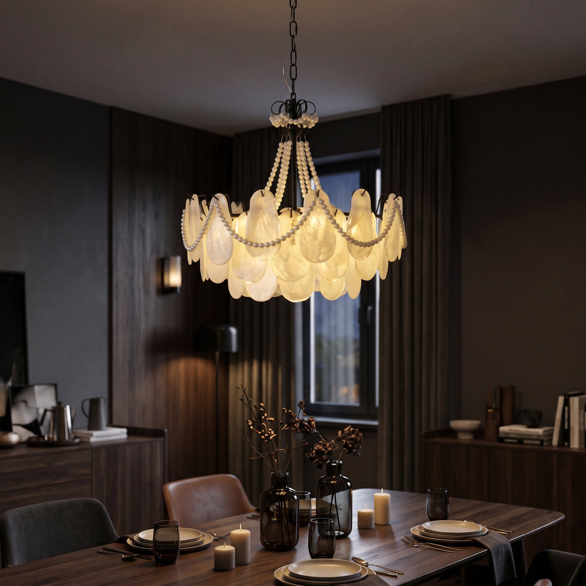 Theodora Beaded Glass Chandelier