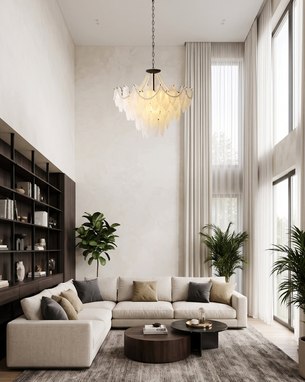 Theodora Beaded Glass Chandelier