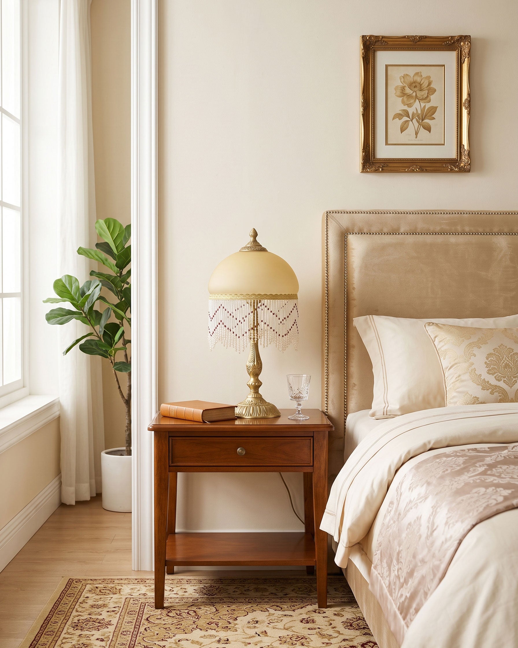Thora Beaded Fringe Table Lamp
